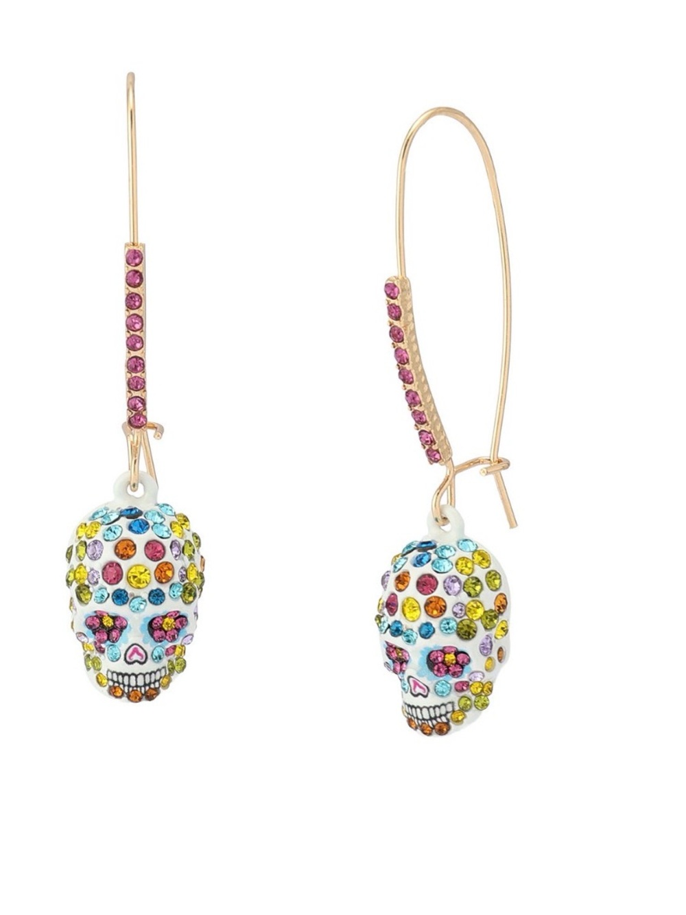 Betsey Johnson  Sugar Skull Dangle Earrings